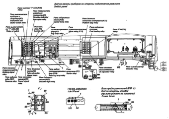 65115-3724010 Жгут проводов передний Камаз 6520 схема фото