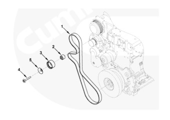 4891120 Болт Камаз Cummins 6ISBe схема фото